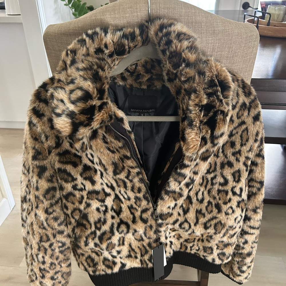Banana Republic Faux Fur Jacket